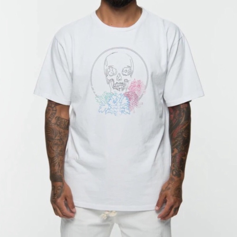 NWT Parallel x League Merrick Skull T-shirt